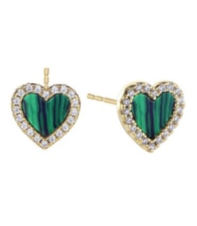 PENDIENTES CAPRICHOS MALAQUITA - 00512892