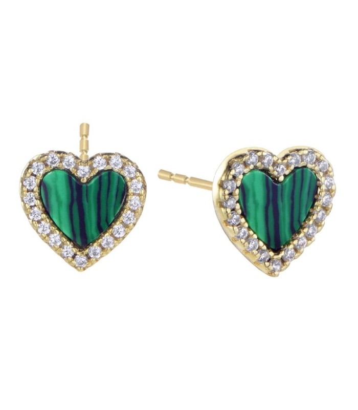 PENDIENTES CAPRICHOS MALAQUITA - 00512892