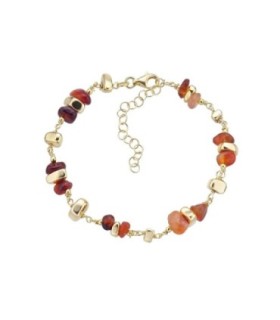 PULSERA CASABLANCA HEMATITE Y CORALINA - 00513839