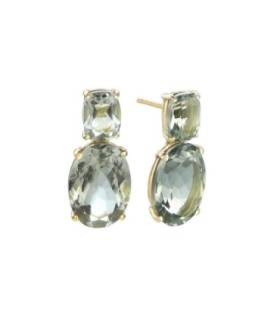 PENDIENTES THE QUEEN AMATISTA VERDE - 00513889