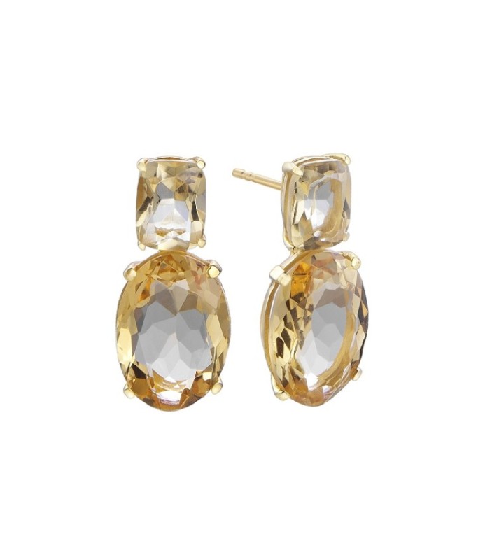 PENDIENTES THE QUEEN CITRINO - 00513885