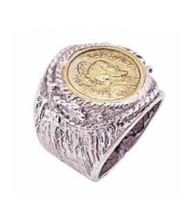 Anillo sello del Apóstol en plata y bronce | Silver and Bronze Apostle Signet Ring