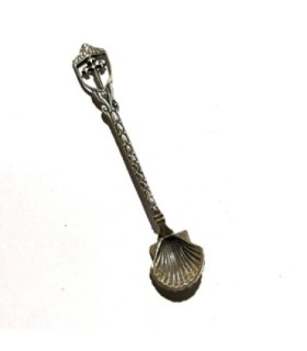 Cacillo con cruz y concha | Silver 925 shell & cross spoon