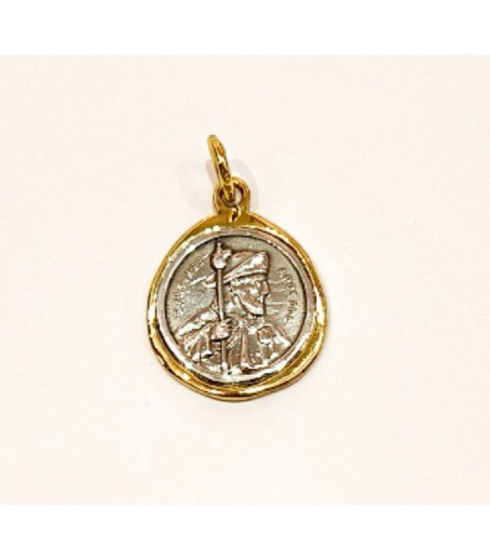 Colgante de Santiago en plata y bronce | Silver and Bronze Saint James Pendant