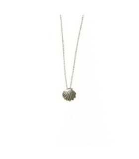 Colgante con concha de Santiago en plata | Silver Santiago shell necklace