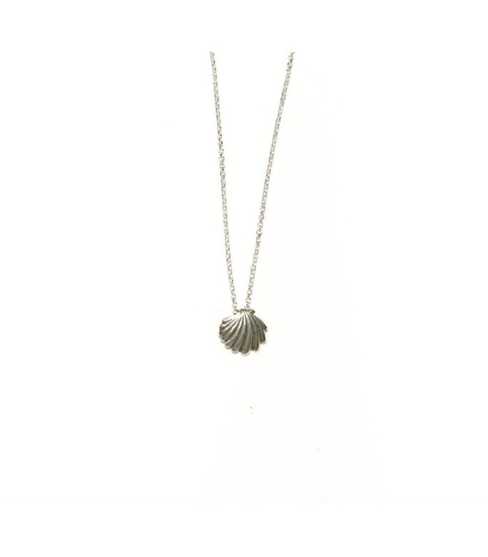 Colgante con concha de Santiago en plata | Silver Santiago shell necklace