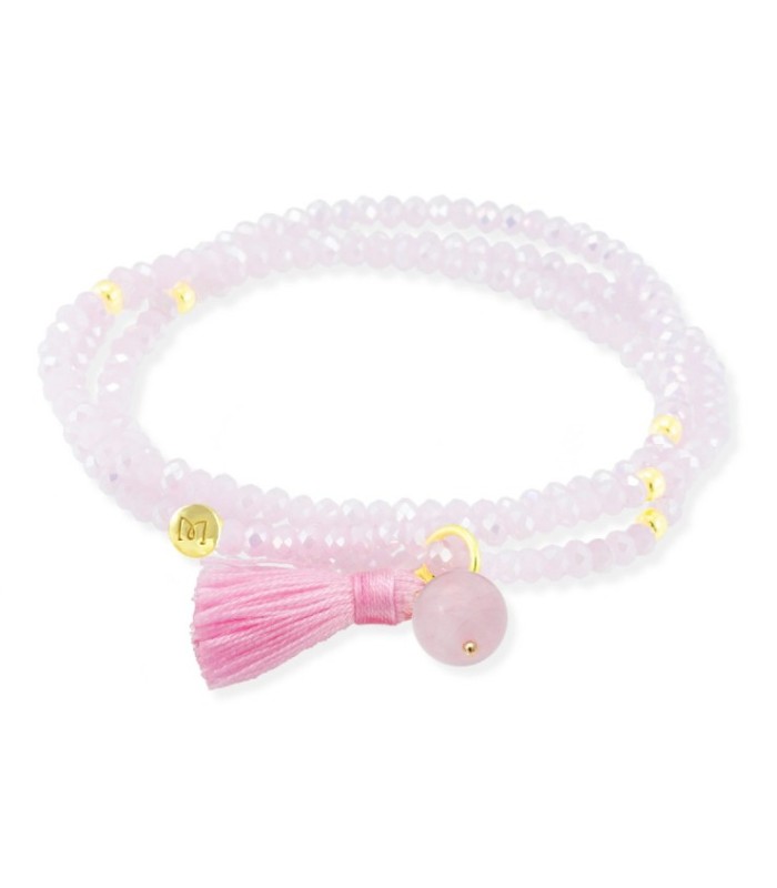 Pulsera Zen Rosa Cuarzo Rosa - 90086US