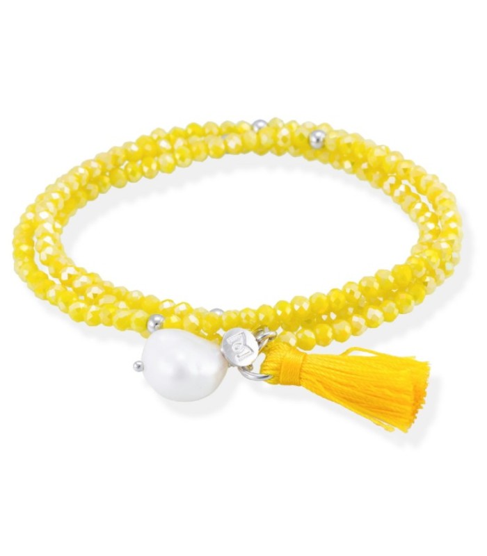 Pulsera Zen Amarilla con Perla - 90231UP