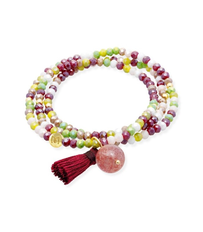 Pulsera Zen Boho Cuarzo Fresa - 91169UA